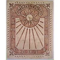 Art-Greus Reloj de Sol en Marmol Crema o sespejeante Estilo Romano